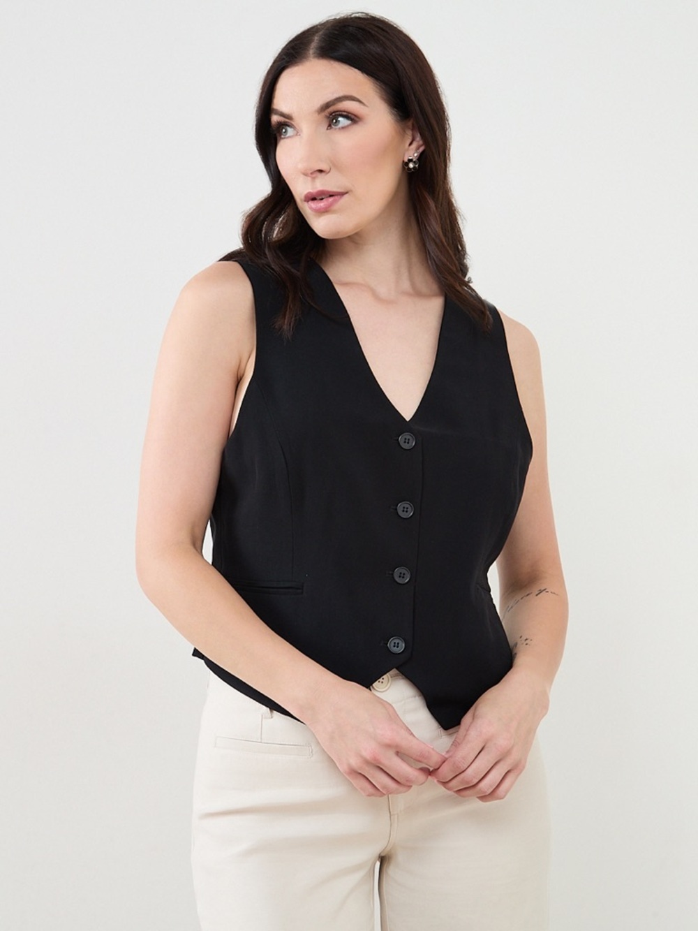 NWT Cleo Button Front Vest